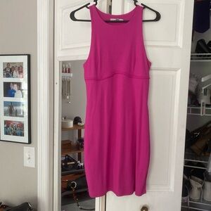 Pink body con dress